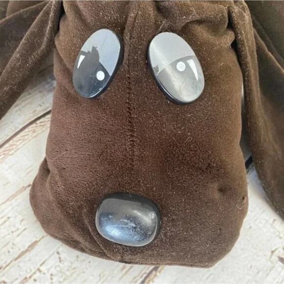 TONKA Vintage 1985 Pound Puppies Chocolate Brown Large Plush 22' - Picture 7 of 9